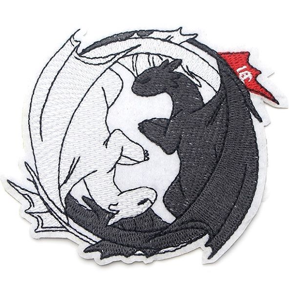 Yin Yang Night Fury Iron on Patch