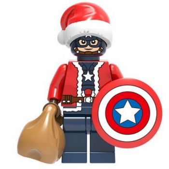 Captain America Father Christmas Building Block Minifigure