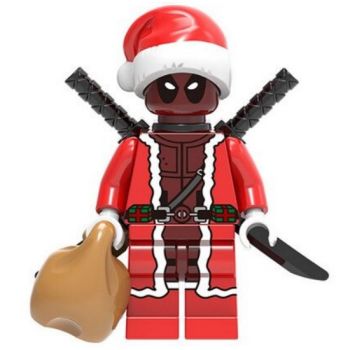 Deadpool Father Christmas Building Block Minifigure