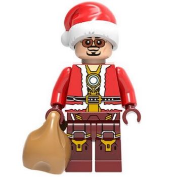 Tony Stark Iron Man Father Christmas Building Block Minifigure