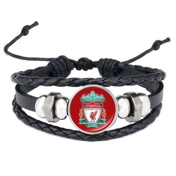 Adjustable Leather Liverpool Wristband