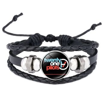Adjustable Leather Twenty One Pilots Wristband