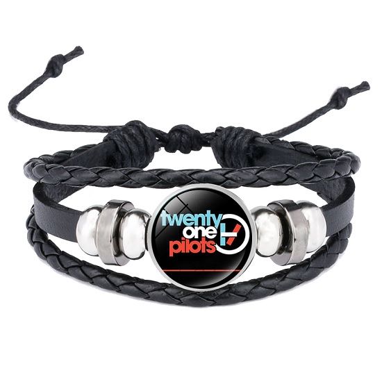 Adjustable Leather Twenty One Pilots Wristband