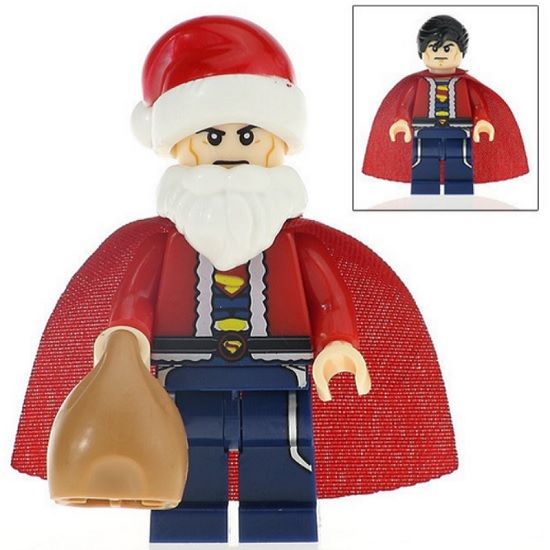 Superman Father Christmas Building Block Minifigure