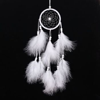 White Feathered Dreamcatcher
