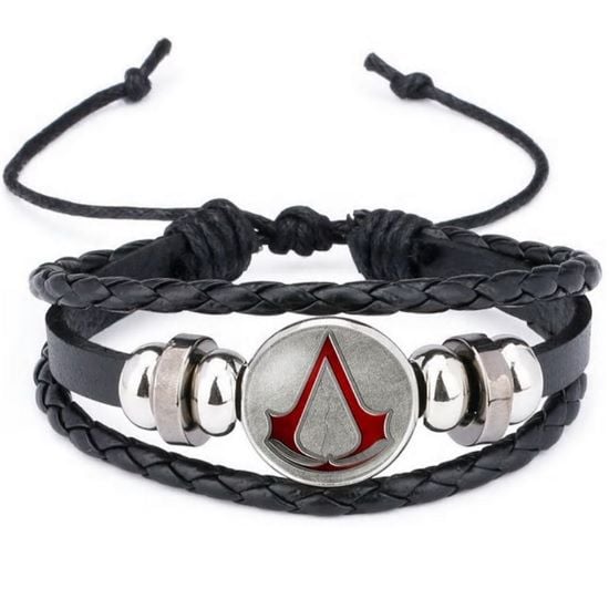 Adjustable Leather Assassin's Creed Wristband