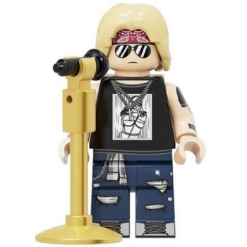 Guns 'n Roses Axl Rose Building Block Minifigure