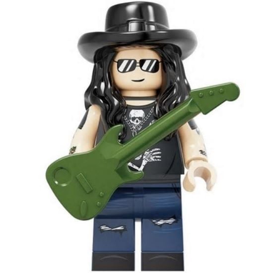 Guns 'n Roses Slash Building Block Minifigure