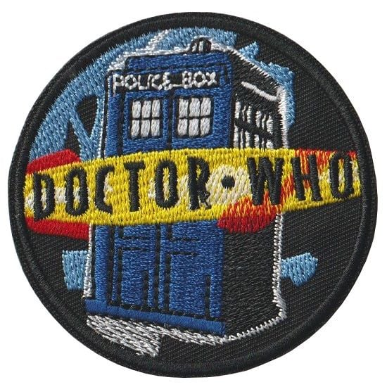 Dr Who Tardis Iron on Patch