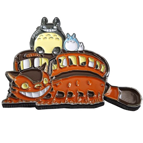 Gatobus and Totoro Enamel Lapel Pin Badge