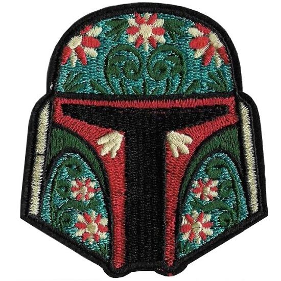 Sugar Skull Boba Fett Iron on Patch