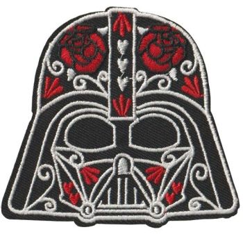 Sugar Skull Darth Vader Iron on Patch