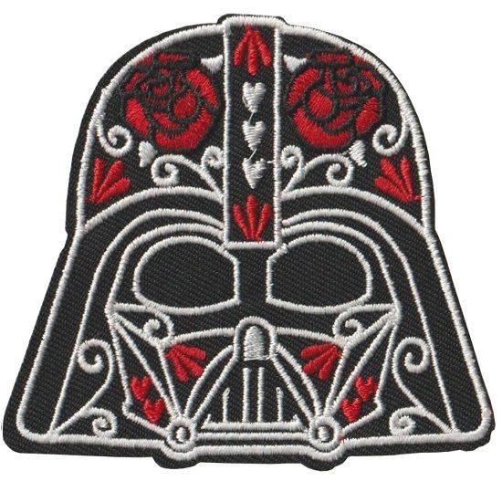 Sugar Skull Darth Vader Iron on Patch