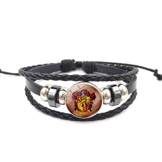 Adjustable Leather Gryffindor Crest Wristband