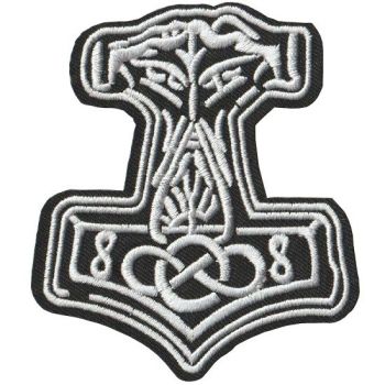 Viking Mjolnir (Thor's Hammer) Iron on Patch