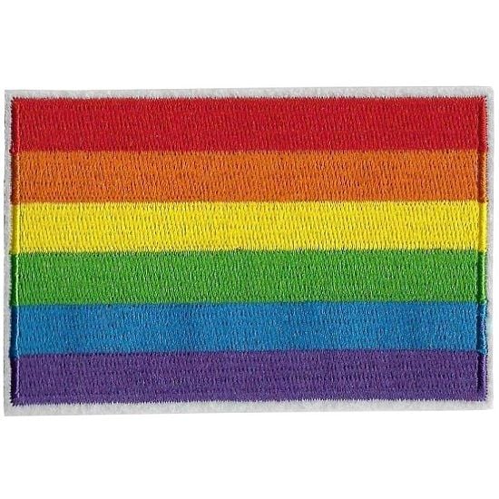 Rainbow Flag Iron on Embroidered Patch