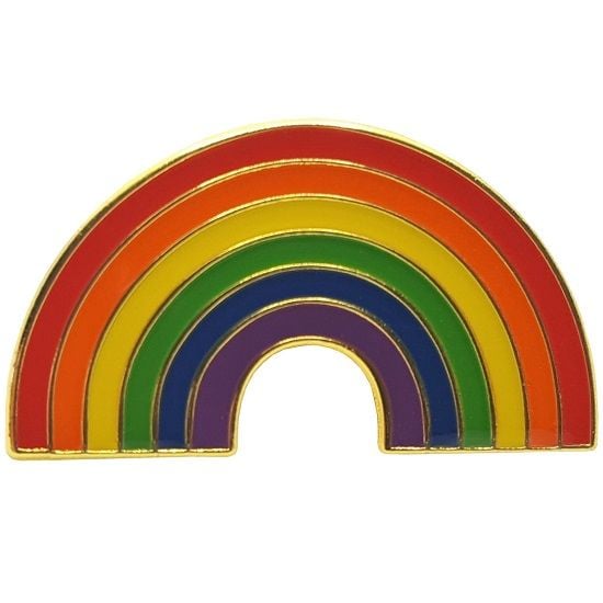 Rainbow Arch Enamel Lapel Pin Badge