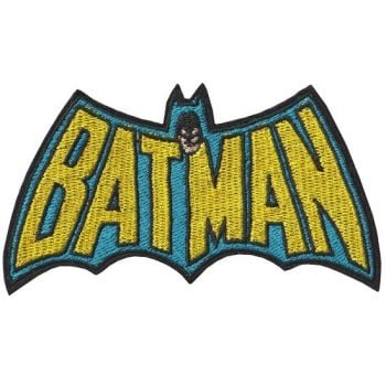 Retro Batman Iron on Patch