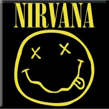 Nirvana Smiley Metal Fridge Magnet