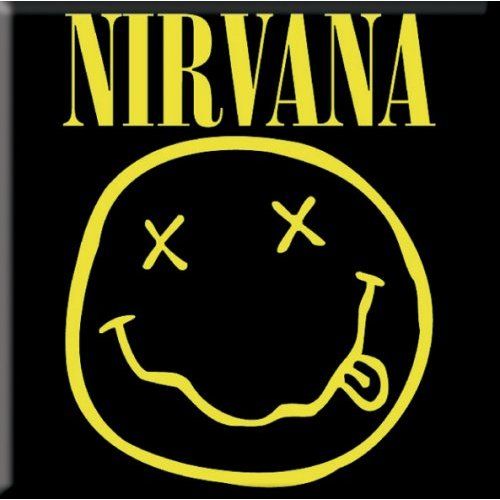Nirvana Smiley Metal Fridge Magnet