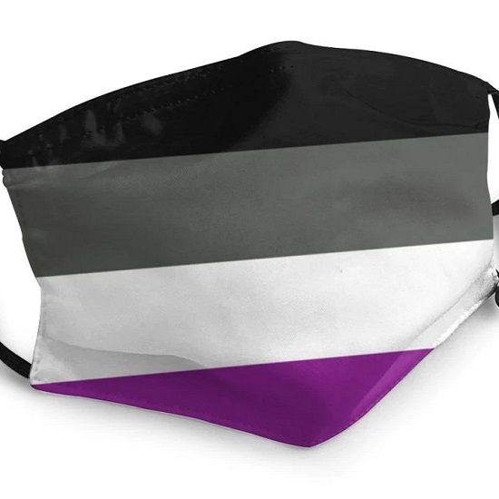 Asexual Flag Face Mask