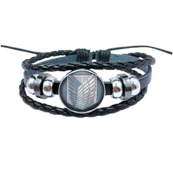 Adjustable Leather Attack on Titan Wristband
