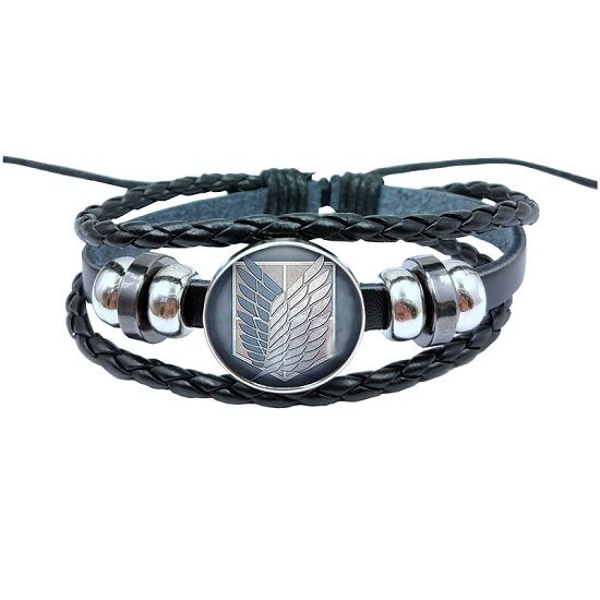 Adjustable Leather Attack on Titan Wristband