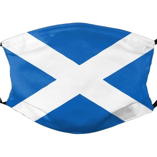 Scottish Saltire Face Mask