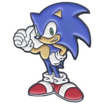 Sonic The Hedgehog Enamel Lapel Pin Badge