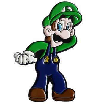 Super Mario Bros. Luigi Enamel Lapel Pin Badge