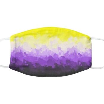 Abstract Non Binary Flag Face Mask