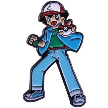 Pokemon Ash Ketchum Enamel Lapel Pin Badge