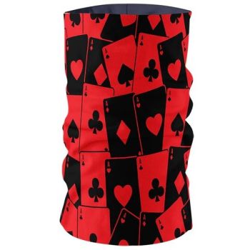Red and Black Harley Quinn Inspired Pack of Cards Multifunctional
