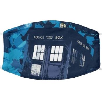 Dr Who Tardis Face Mask