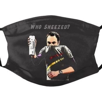Big Bang Theory Sheldon "Who Sneezed?" Face Mask