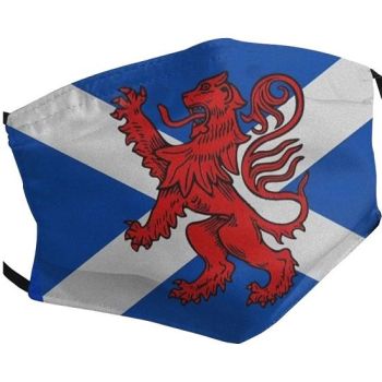 Scottish Saltire and Lion Rampant Face Mask