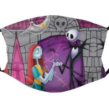 Nightmare Before Christmas Jack and Sally Face Mask