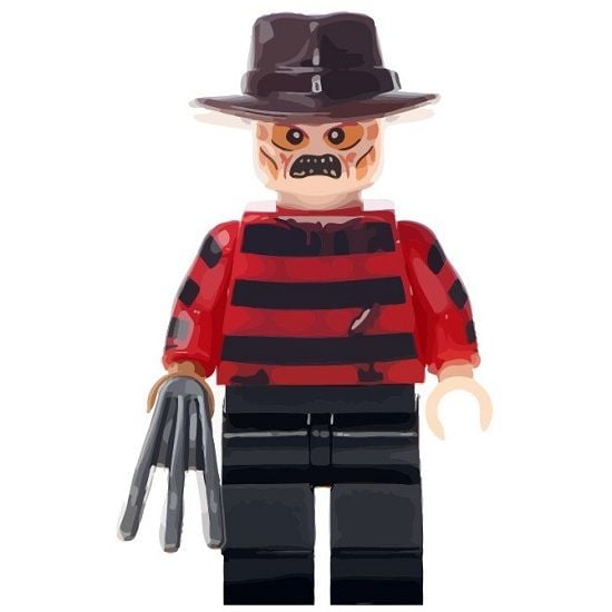 Freddy Krueger Building Block Minifigure