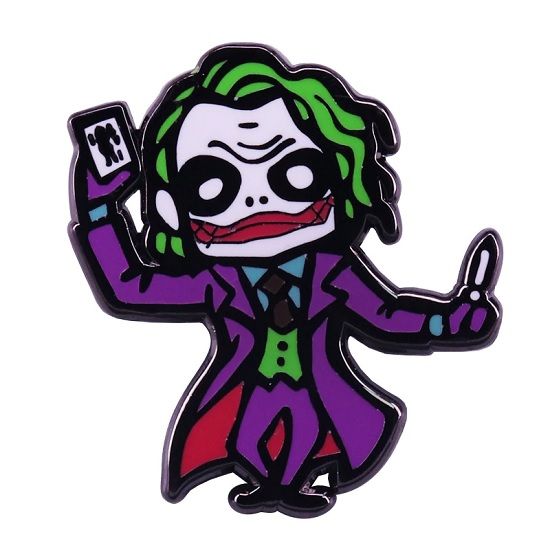 The Joker Lapel Pin Badge