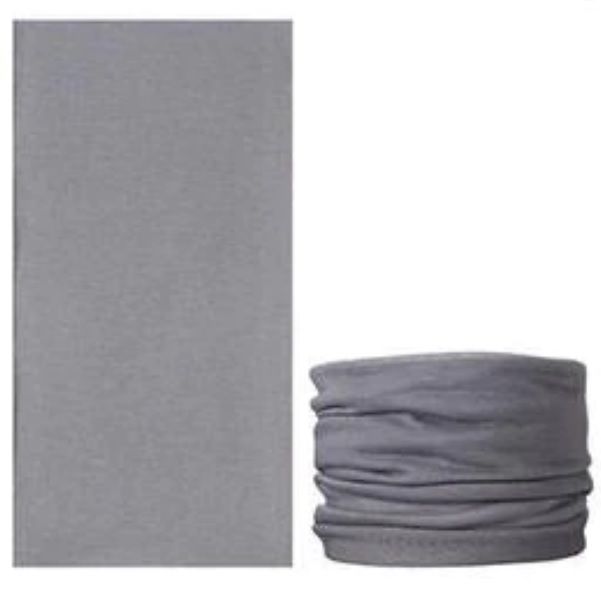 Plain Light Grey Multifunctional Snood