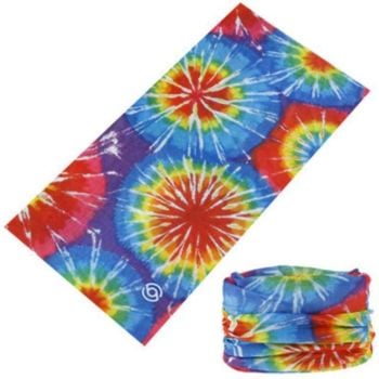 Rainbow Flower Burst Tie Dye Multifunctional Snood