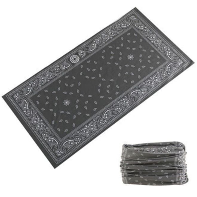 Grey Paisley Multifunctional Snood