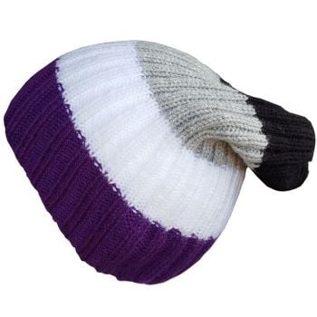 Hand knitted Asexual Beanie