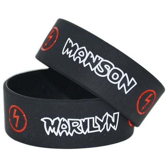 Marilyn Manson Silicon Rubber Wristband