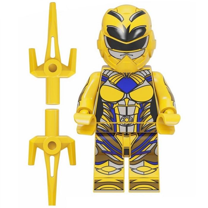 Yellow Power Ranger Building Block Minifigure