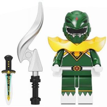 Green Power Ranger Building Block Minifigure