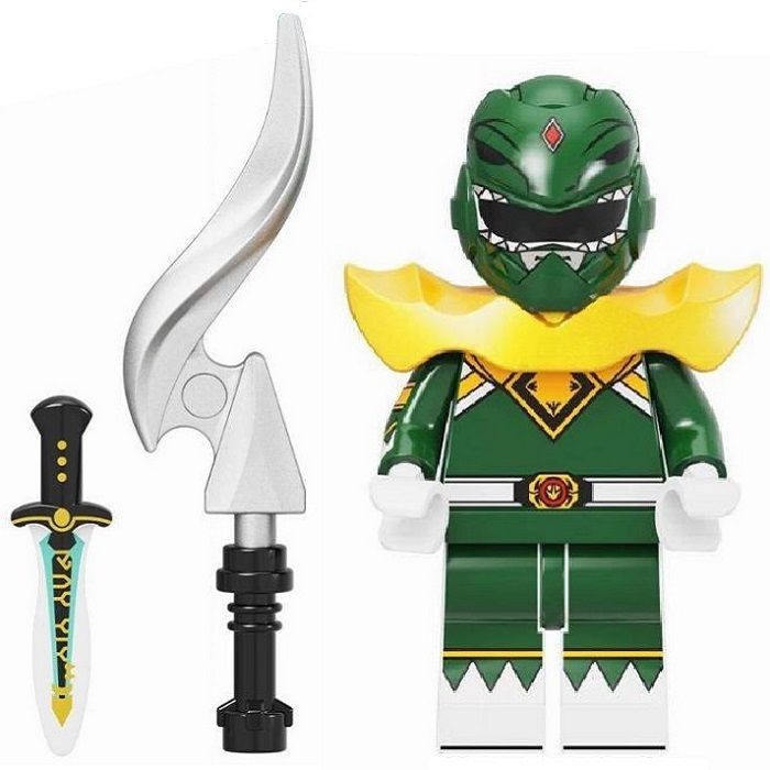 Green Power Ranger Building Block Minifigure