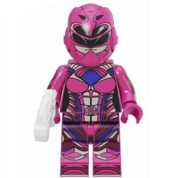 Pink Power Ranger Building Block Minifigure