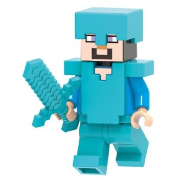 Minecraft Steve Building Block Minifigure