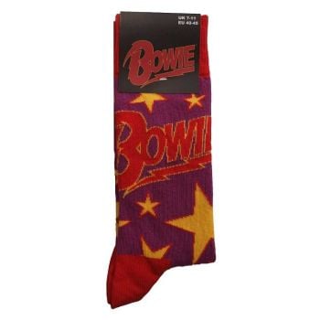 David Bowie Stars Infill Cotton Rich Socks